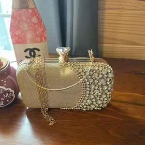 Elegant Gold Evening Clutch
